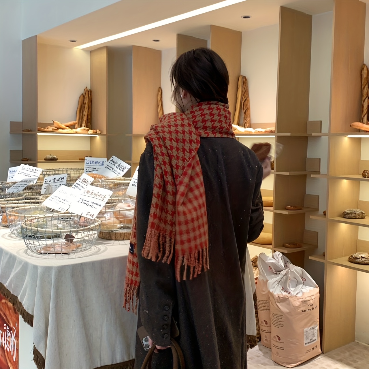 FANGSIGE Syal Wol Hangat Musim - Wool Scarf Men ulasan dan harga