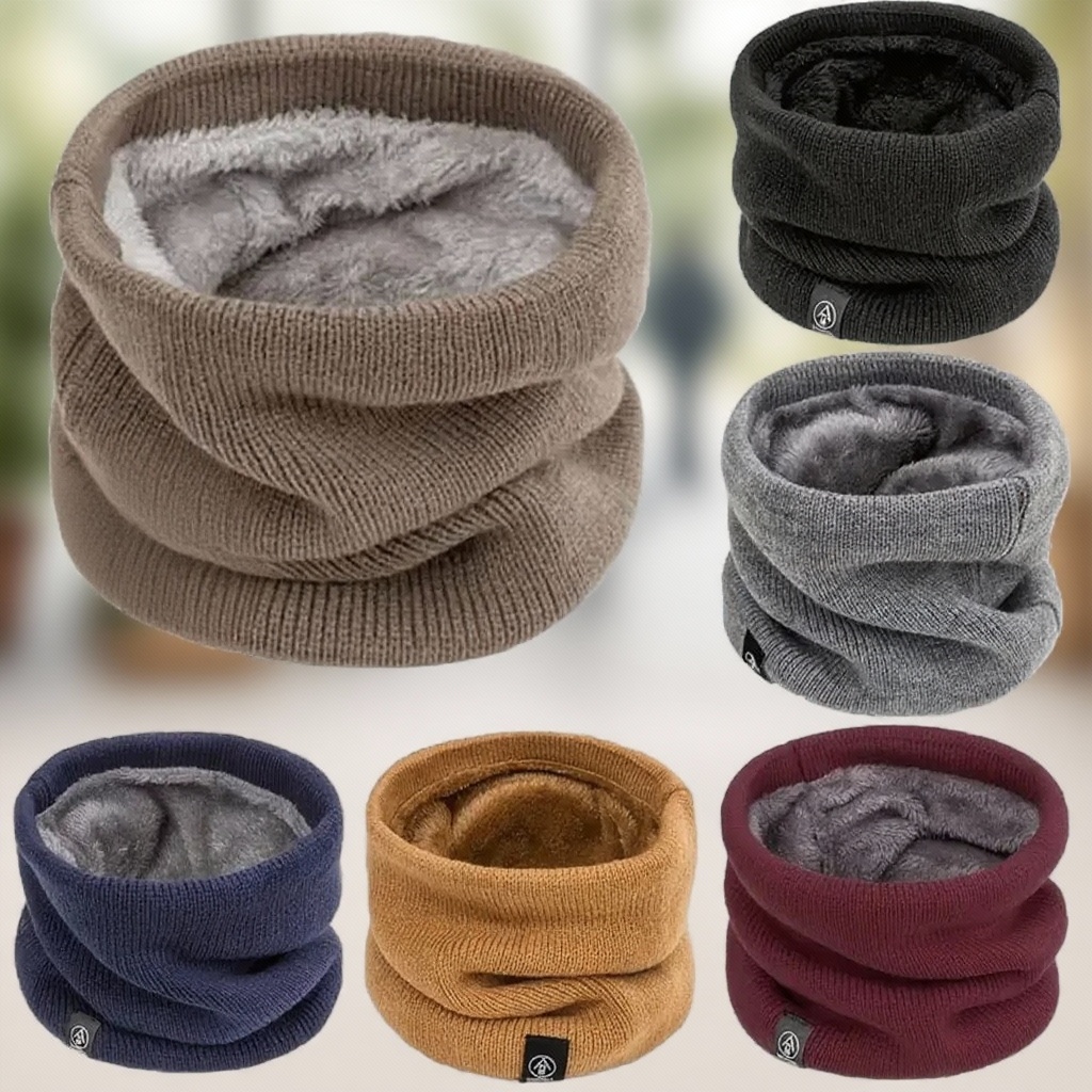 Syal Rajut Hangat Tebal Berbul - Neck Gaiter Fleece ulasan dan harga