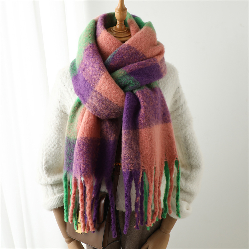 Syal Kotak-kotak Musim Gugur M - Wool Scarf Men ulasan dan harga