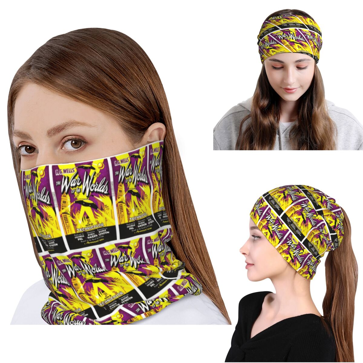 War Of The Worlds Bandana Penu - Knit Beanie Hat Warm ulasan dan harga