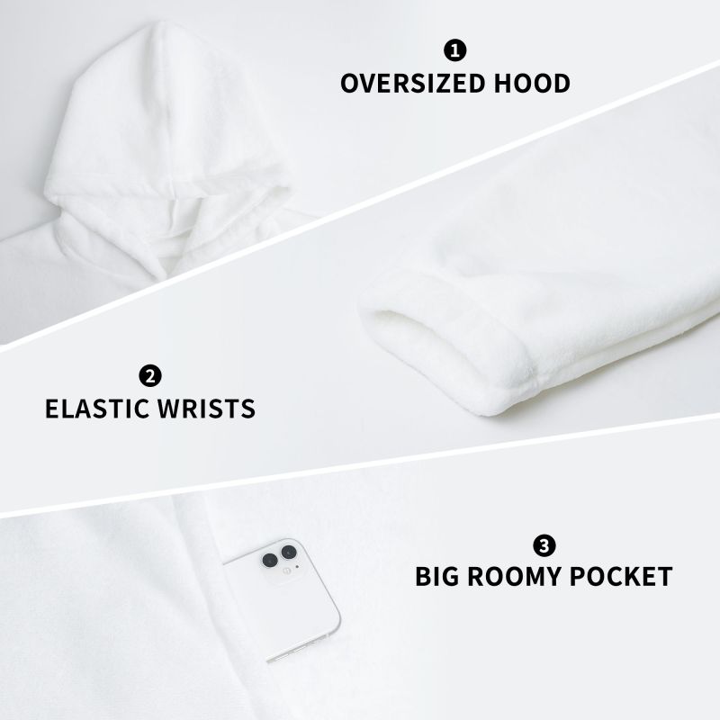 Hoodie Selimut Wanita Motif Ga - Sherpa Hoodie Fleece ulasan dan harga